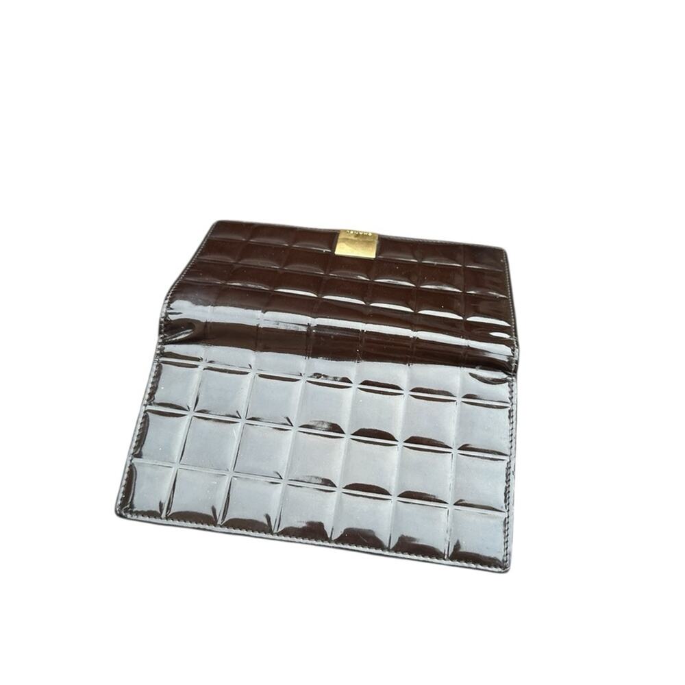 Chanel Brown Chocolate Bar Quilted Wallet - Picture 4 of 6